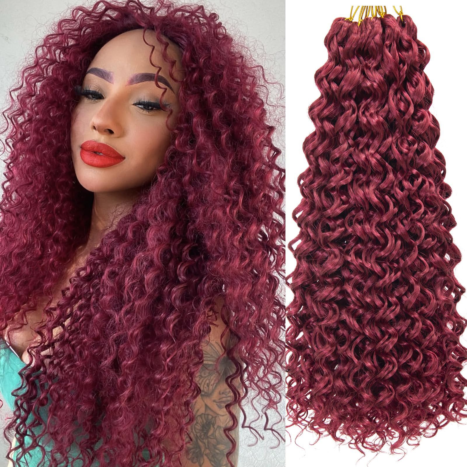 Amazon.com : 8 Packs Curly Crochet Hair GoGo Curl Crochet hair for